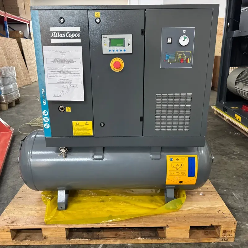 Atlas Copco G5 FF olie-geïnjecteerde schroefcompressor 5,5 kW 7,5 pk geïntegreerde droger Origineel