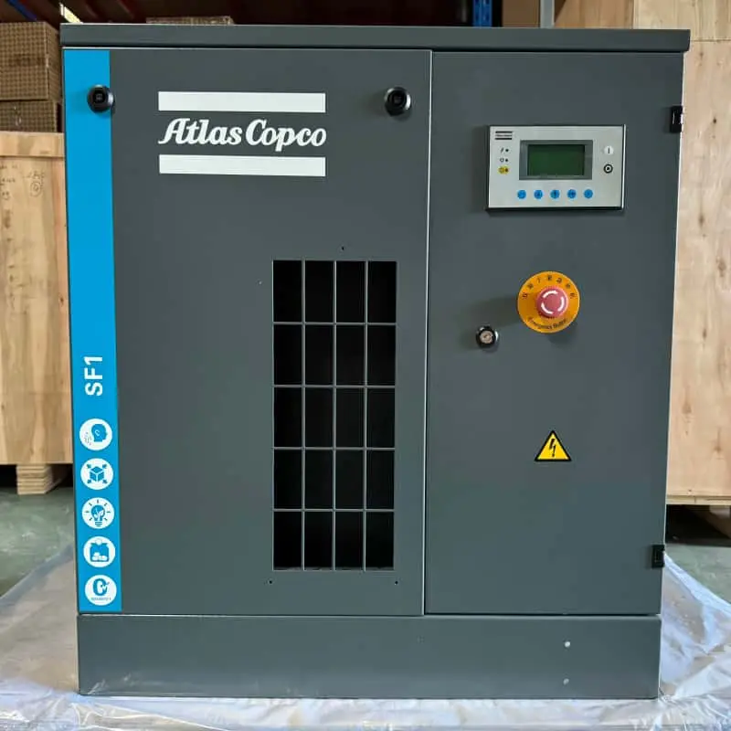 Atlas Copco SF1 olievrije scroll-luchtcompressor 15 kW 2 pk Klasse 0 gecertificeerd origineel